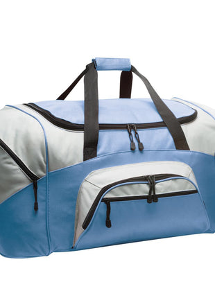 Port Authority® - Standard Colorblock Sport Duffel.  BG99 - Carolina Blue/ Grey | Port Authority