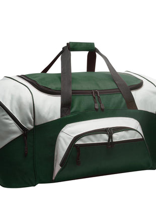Port Authority® - Standard Colorblock Sport Duffel.  BG99 - Hunter/ Grey | Port Authority