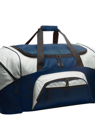 Port Authority® - Standard Colorblock Sport Duffel.  BG99 - Navy/ Grey | Port Authority