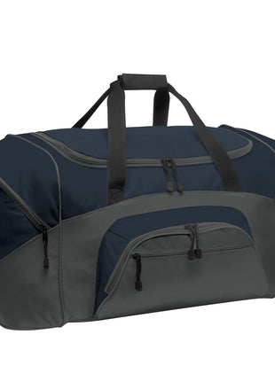 Port Authority® - Standard Colorblock Sport Duffel.  BG99 - Navy/ Dark Charcoal | Port Authority