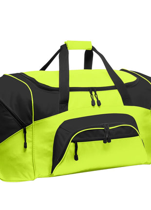 Port Authority® - Standard Colorblock Sport Duffel.  BG99 - Safety Yellow/ Black | Port Authority
