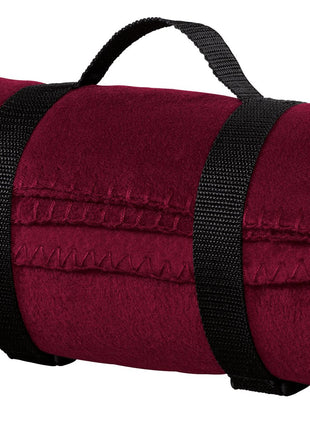 Port Authority® - Value Fleece Blanket with Strap.  BP10 - Maroon | Port Authority
