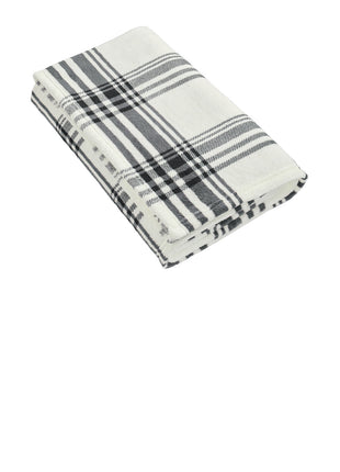 Port Authority ®  Ultra Plush Blanket. BP31 - Black/ White Plaid | Port Authority