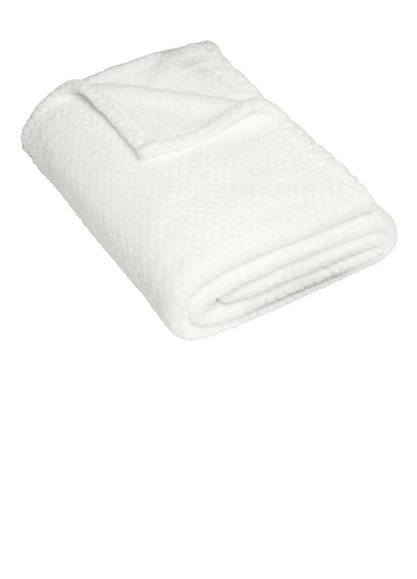 Port Authority ® Plush Texture Blanket. BP35 - Marshmallow | Port Authority