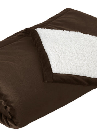 Port Authority® Mountain Lodge Blanket. BP40 - Fireside Brown | Port Authority