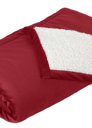 Port Authority® Mountain Lodge Blanket. BP40 - Red Rhubarb | Port Authority