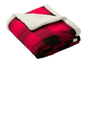 Port Authority ® Flannel Sherpa Blanket. BP43 - Buffalo Plaid | Port Authority