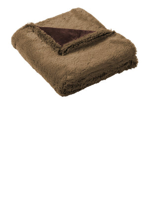 Port Authority ® Faux Fur Blanket. BP45 - Fawn/ Espresso Brown | Port Authority