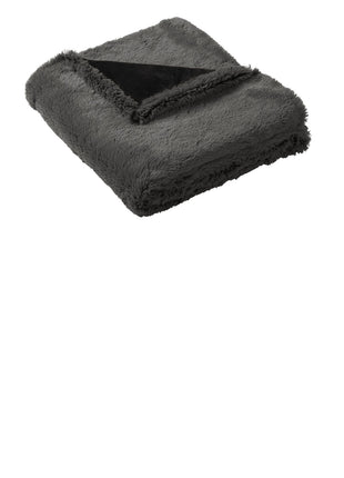Port Authority ® Faux Fur Blanket. BP45 - Shadow Grey/ Deep Black | Port Authority