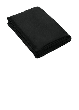 Port Authority® Arc Sweater Fleece Blanket BP46 - Deep Black | Port Authority