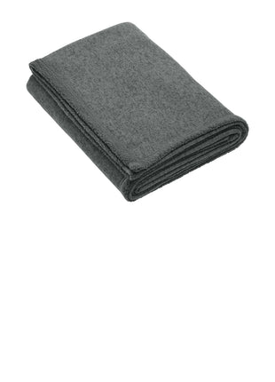 Port Authority® Arc Sweater Fleece Blanket BP46 - Grey Smoke Heather | Port Authority