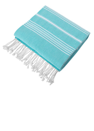Port Authority® Cali Throw BP90 - Aquamarine/ White | Port Authority