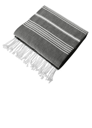 Port Authority® Cali Throw BP90 - Deep Black/ White | Port Authority