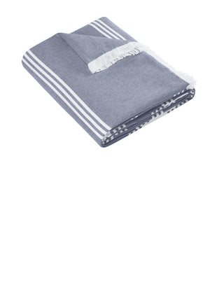 Port Authority® Beach Throw BP91 - River Blue Navy/ White | Port Authority