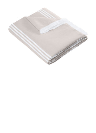 Port Authority® Beach Throw BP91 - Sahara/ White | Port Authority