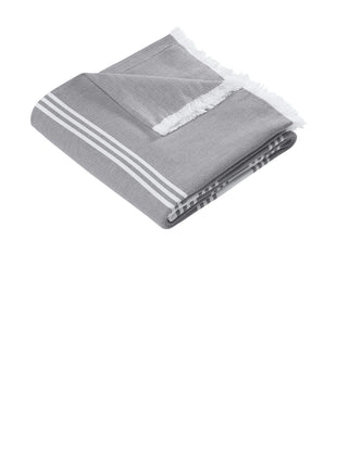Port Authority® Beach Throw BP91 - Sterling Grey/ White | Port Authority