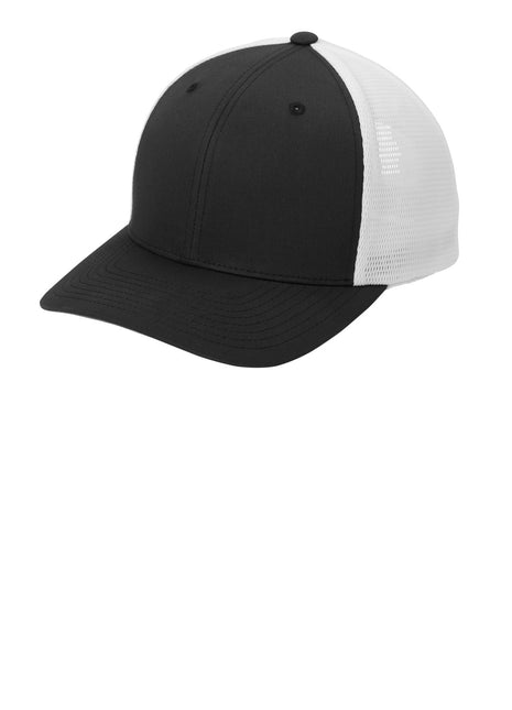 Port Authority® Flexfit 110® Mesh Cap C110 - Black/ White | Port Authority