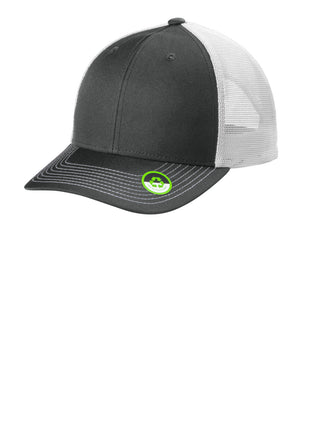 Port Authority® Eco Snapback Trucker Cap C402ECO - Smoke Grey/ White | Port Authority