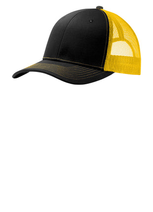 Port Authority® Snapback Trucker Cap. C402 - Black/ Gold | Port Authority