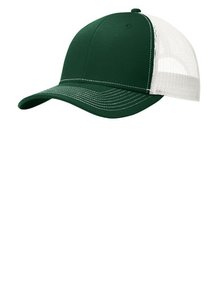 Port Authority® Snapback Trucker Cap. C402 - Dark Green/ White | Port Authority