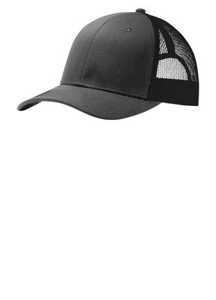 Port Authority® Snapback Trucker Cap. C402 - Grey Steel/ Black | Port Authority