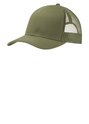 Port Authority® Snapback Trucker Cap. C402 - Olive Drab Green | Port Authority