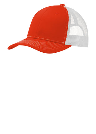 Port Authority® Snapback Trucker Cap. C402 - Orange/ White | Port Authority