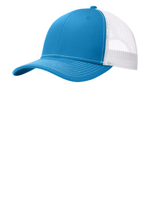Port Authority® Snapback Trucker Cap. C402 - Parcel Blue/ White | Port Authority