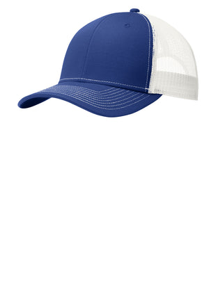 Port Authority® Snapback Trucker Cap. C402 - Patriot Blue/ White | Port Authority
