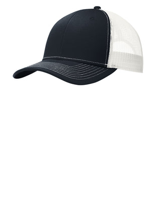 Port Authority® Snapback Trucker Cap. C402 - Rich Navy/ White | Port Authority