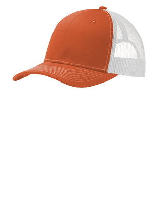 Port Authority® Snapback Trucker Cap. C402 - Texas Orange/ White | Port Authority