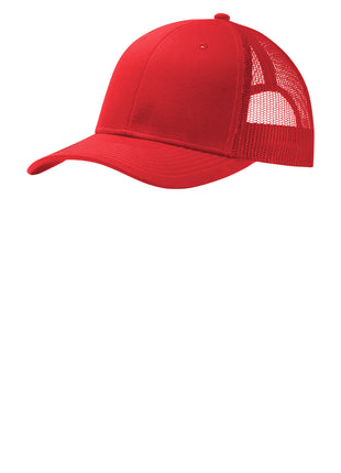 Port Authority® Snapback Trucker Cap. C402 - True Red | Port Authority
