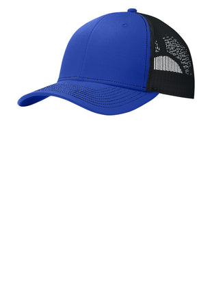 Port Authority® Snapback Trucker Cap. C402 - True Royal/ Black | Port Authority