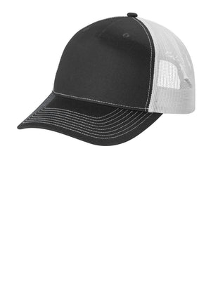 Port Authority® Snapback Five-Panel Trucker Cap C405 - Grey Steel/ White | Port Authority