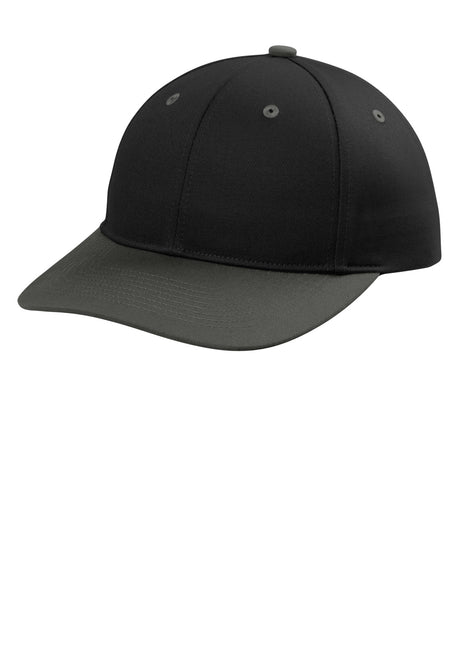 Port Authority® Snapback Cap C408 - Black/ Grey Steel | Port Authority
