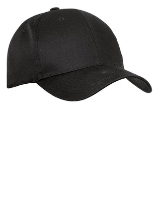 Port Authority® Fine Twill Cap.  C800 - Black | Port Authority