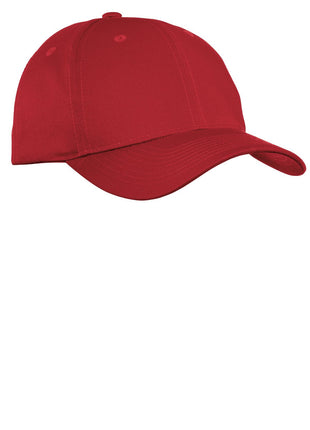 Port Authority® Fine Twill Cap.  C800 - Red | Port Authority