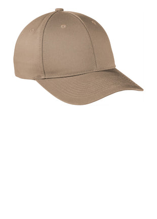 Port Authority ® Snapback Fine Twill Cap  C801 - Khaki | Port Authority