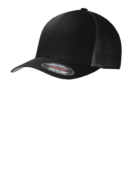 Port Authority® Flexfit® Mesh Back Cap. C812 - Black/ Black | Port Authority
