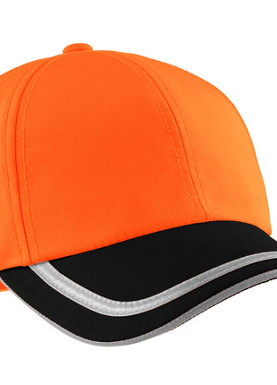Port Authority® Enhanced Visibility Cap.  C836 - Safety Orange/ Black | Port Authority