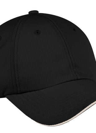 Port Authority® Dry Zone® Cap.  C838 - Black/ Stone | Port Authority