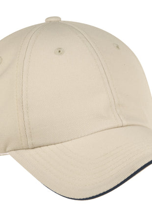 Port Authority® Dry Zone® Cap.  C838 - Stone/ Classic Navy | Port Authority