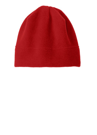Port Authority® R-Tek® Stretch Fleece Beanie.  C900 - Red | Port Authority