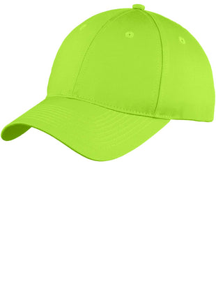 Port Authority® Six-Panel Unstructured Twill Cap. C914 - Lime | Port Authority