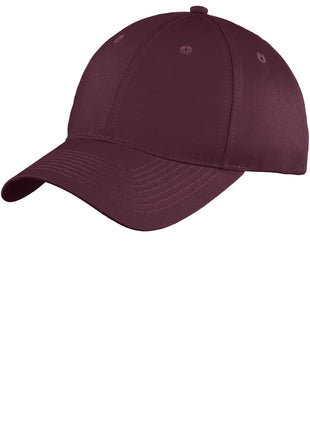 Port Authority® Six-Panel Unstructured Twill Cap. C914 - Maroon | Port Authority