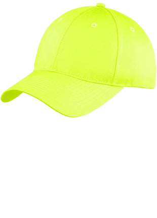 Port Authority® Six-Panel Unstructured Twill Cap. C914 - Neon Yellow | Port Authority