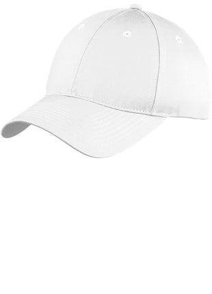 Port Authority® Youth Six-Panel Unstructured Twill Cap. YC914 - White | Port Authority