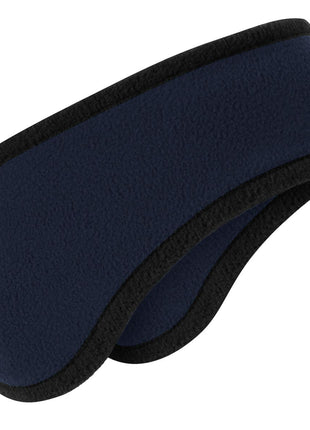 Port Authority® Two-Color Fleece Headband. C916 - Navy | Port Authority