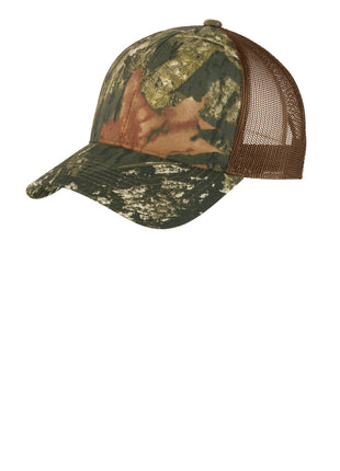 Port Authority® Structured Camouflage Mesh Back Cap. C930 - Mossy Oak New Break-Up/ Brown | Port Authority