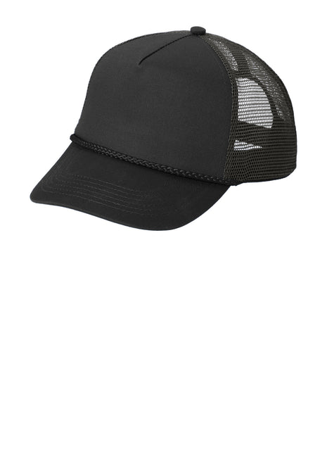 Port Authority® 5-Panel Snapback Cap. C932 - Black | Port Authority